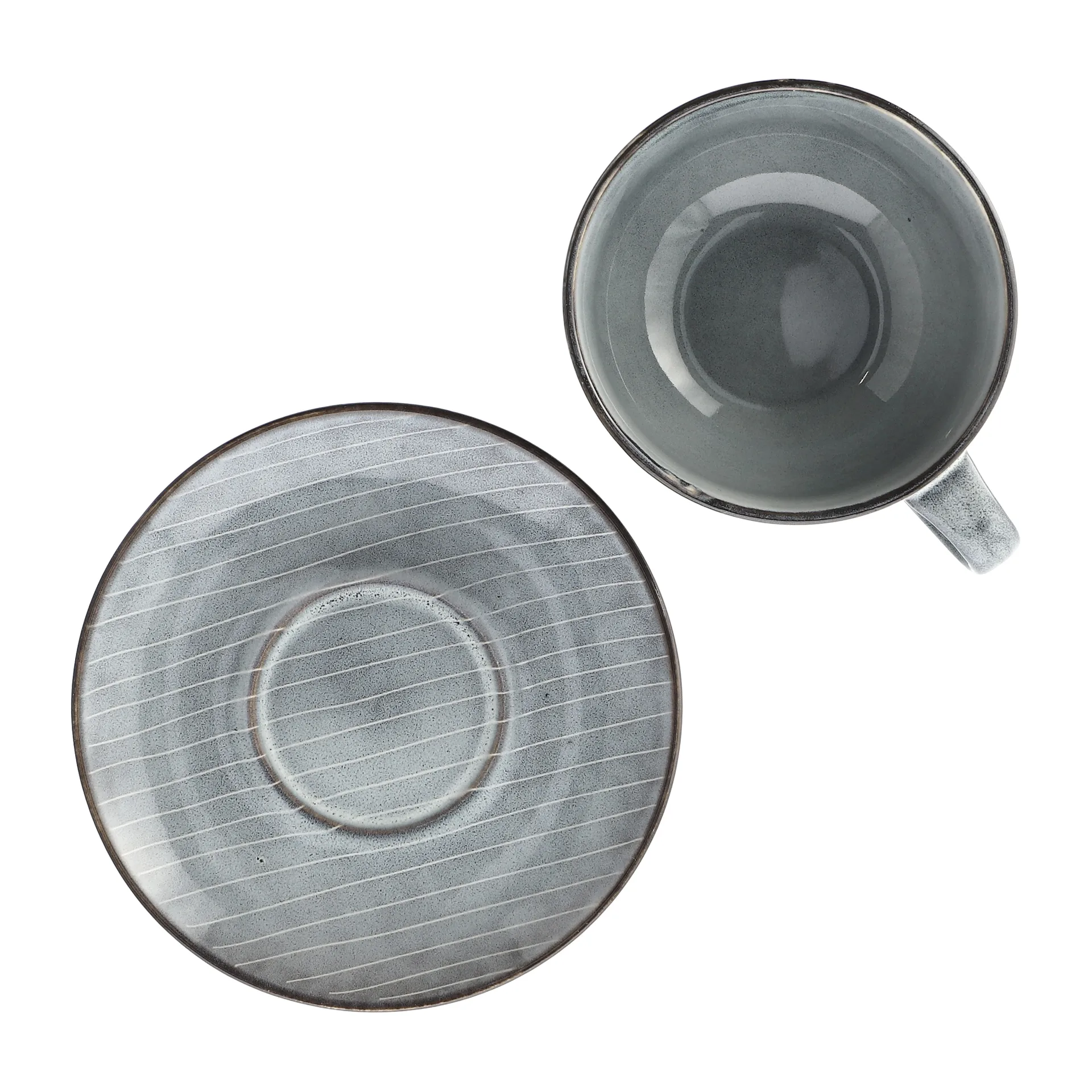 Tazza da tè e piattino Nordic Sea , 5,8 cm Broste Copenhagen