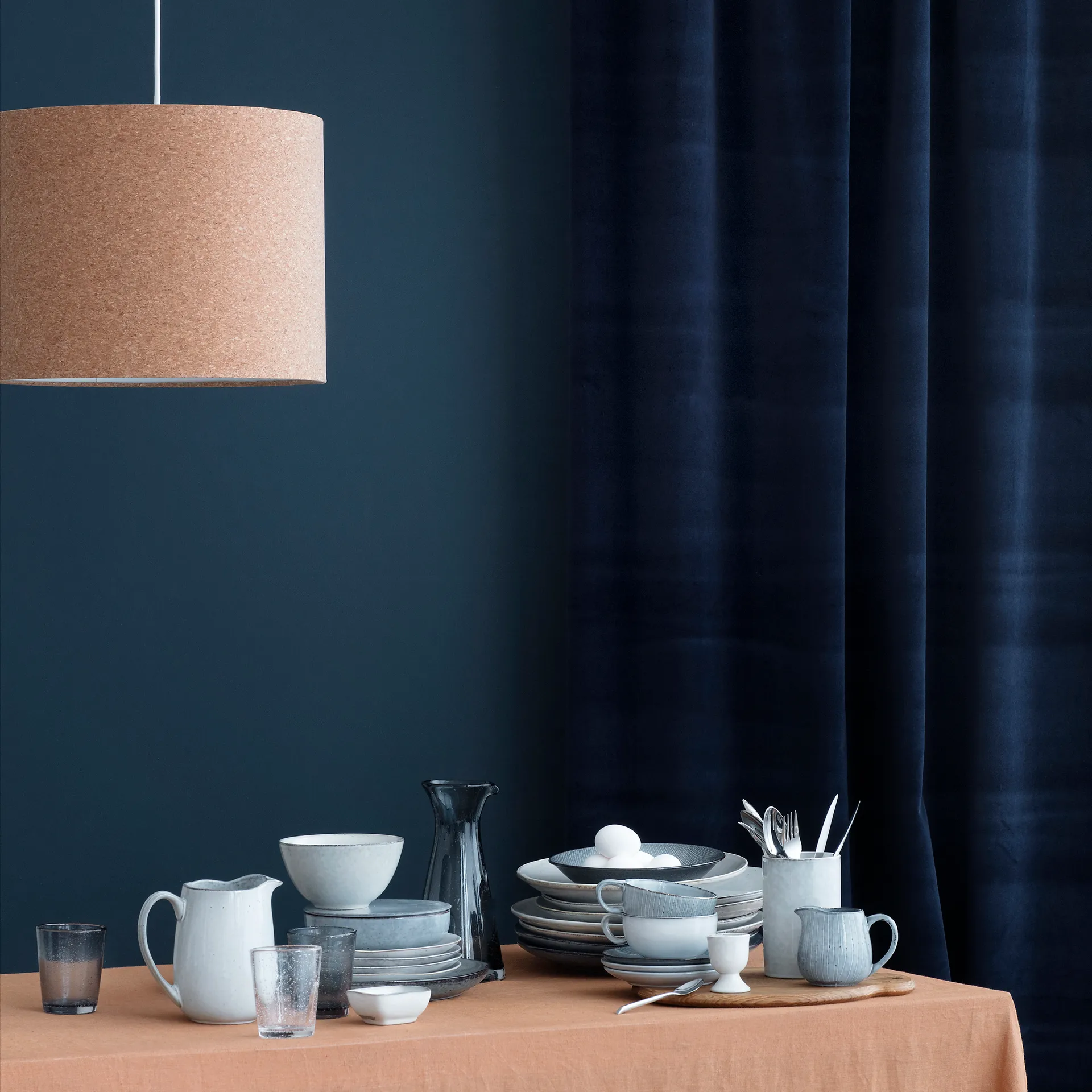 Tazza da tè e piattino Nordic Sea , 5,8 cm Broste Copenhagen