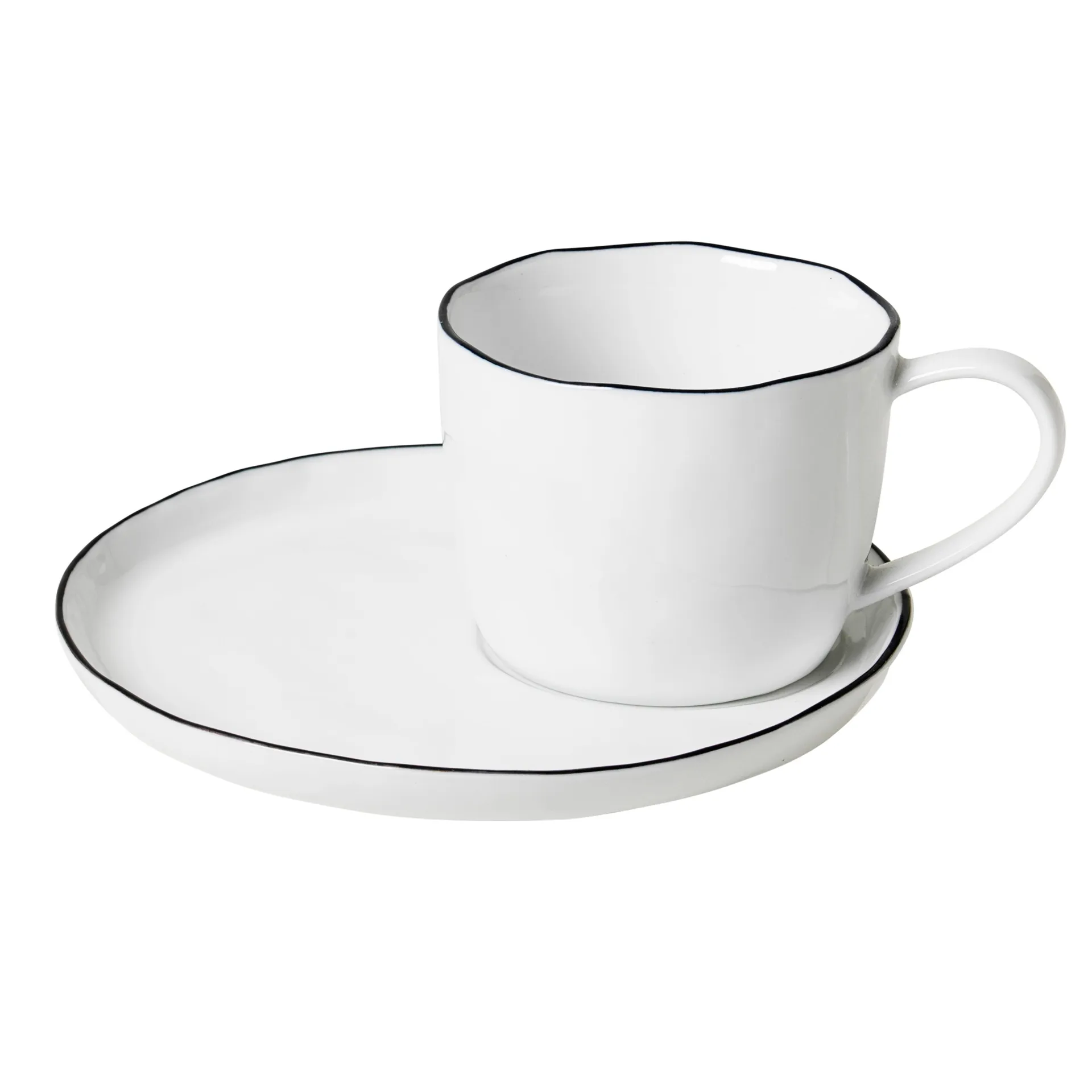 Tazzina e piattino Salt, grande, 6.5 cm Broste Copenhagen