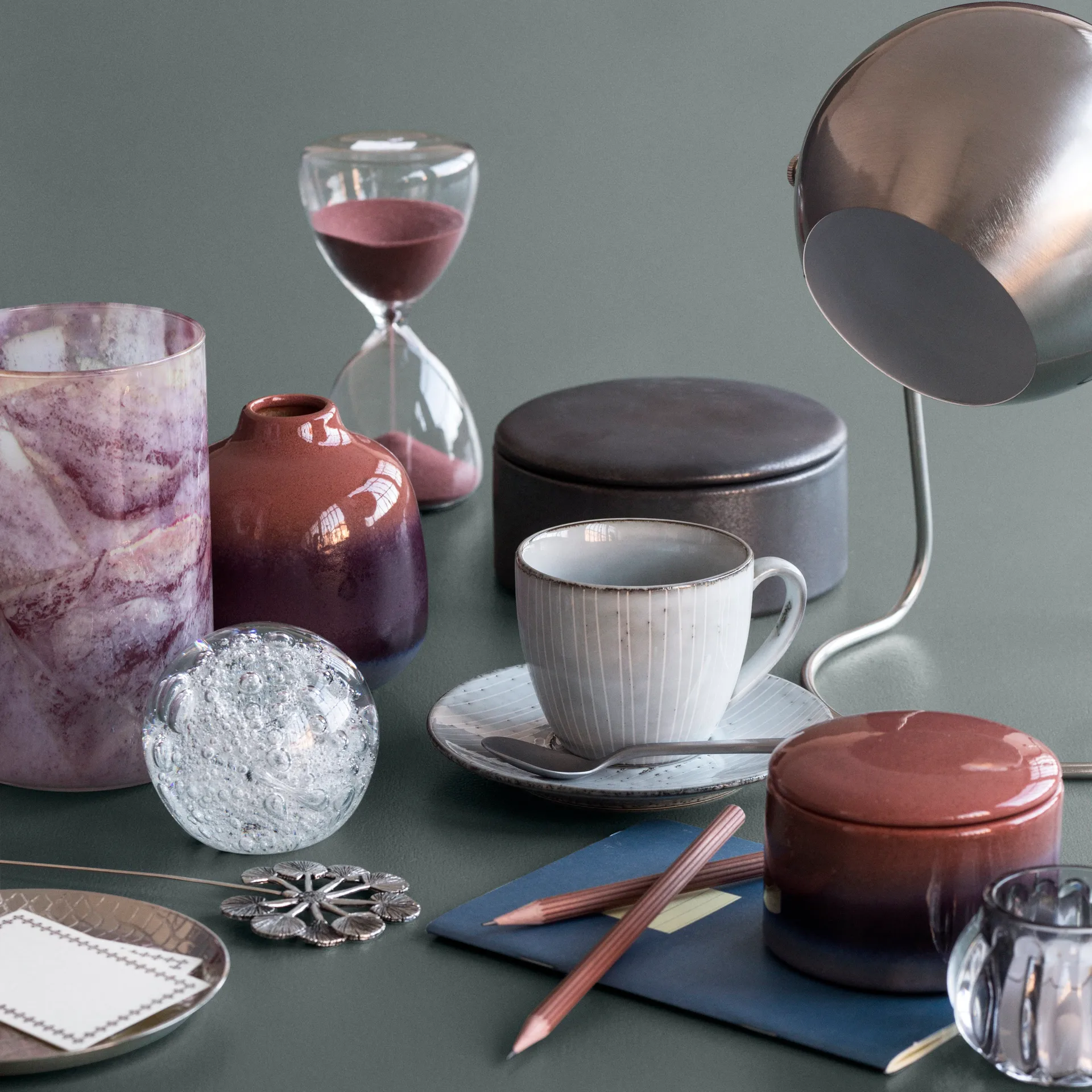 Tazzina Nordic Sea con piattino, 8,8 cm Broste Copenhagen