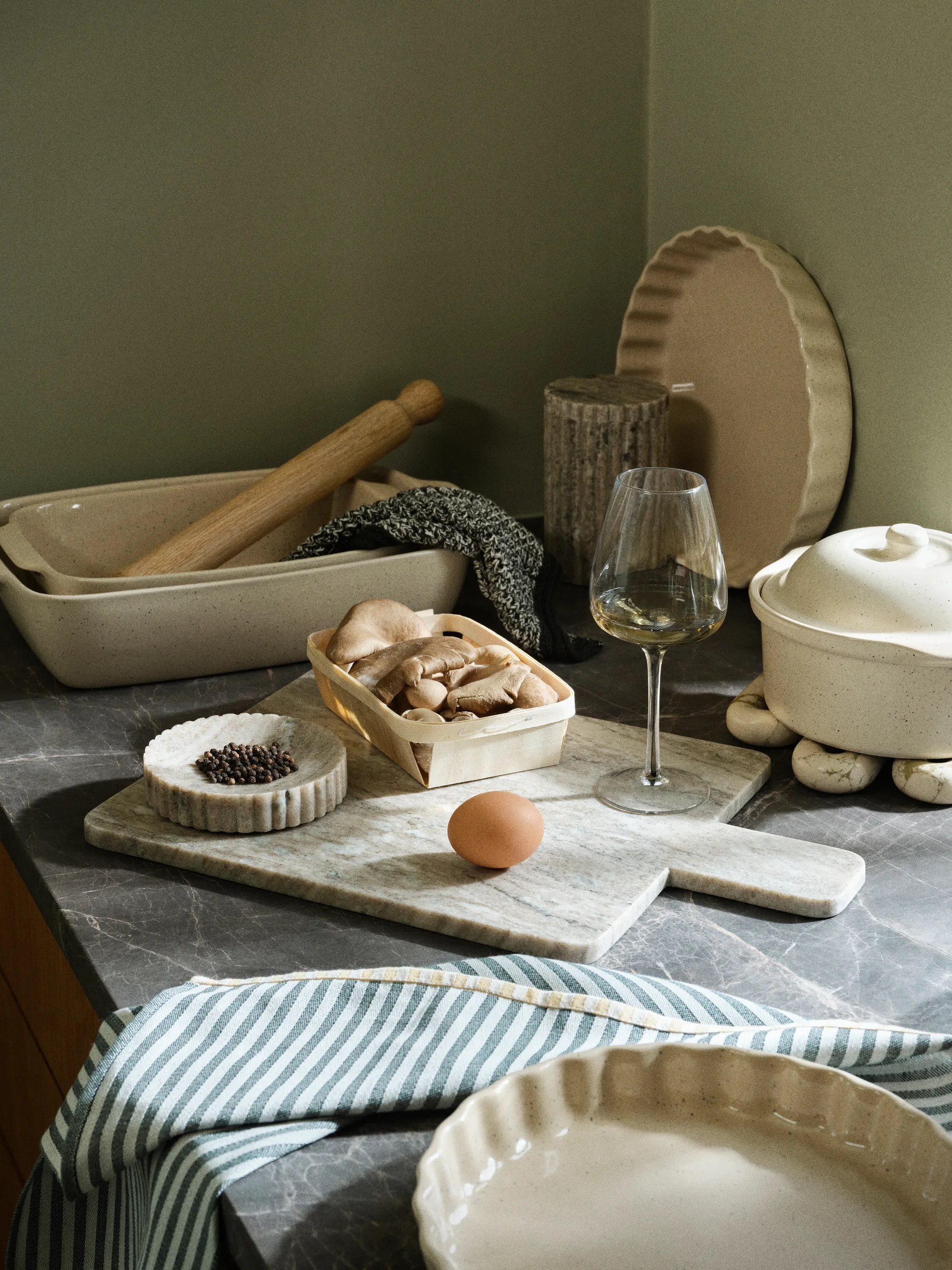 Tortiera Vig Ø25 cm, Beige Broste Copenhagen