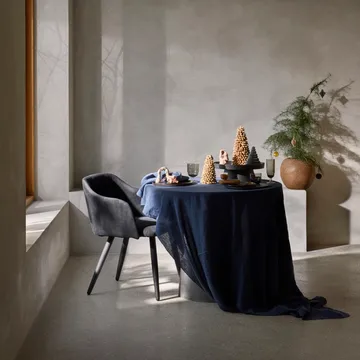 Tovaglia Gracie 160x300 cm - blu scuro - Broste Copenhagen