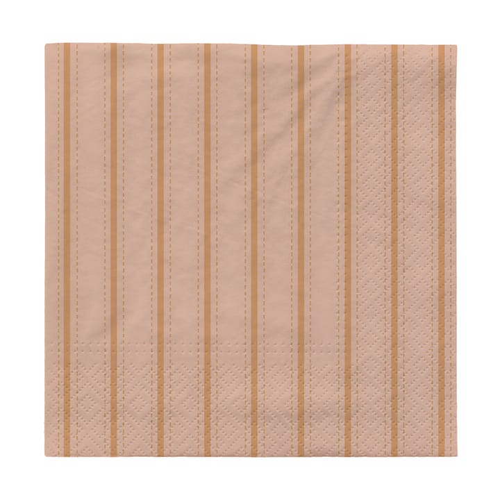 Tovaglioli di carta Dolly 33x33 cm confezione da 20 - Soft pink-cinnamon sand - Broste Copenhagen