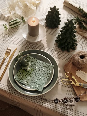 Tovagliolo di carta Mistletoe 33x33 cm confezione da 20 - Bianco - Broste Copenhagen