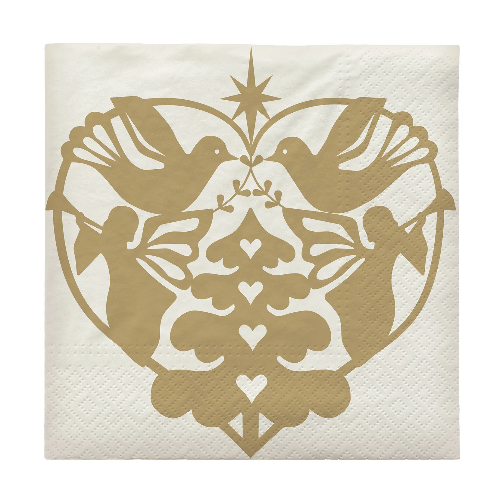 Tovagliolo di carta Nostalgia 33x33 cm confezione da 20, Off White Broste Copenhagen