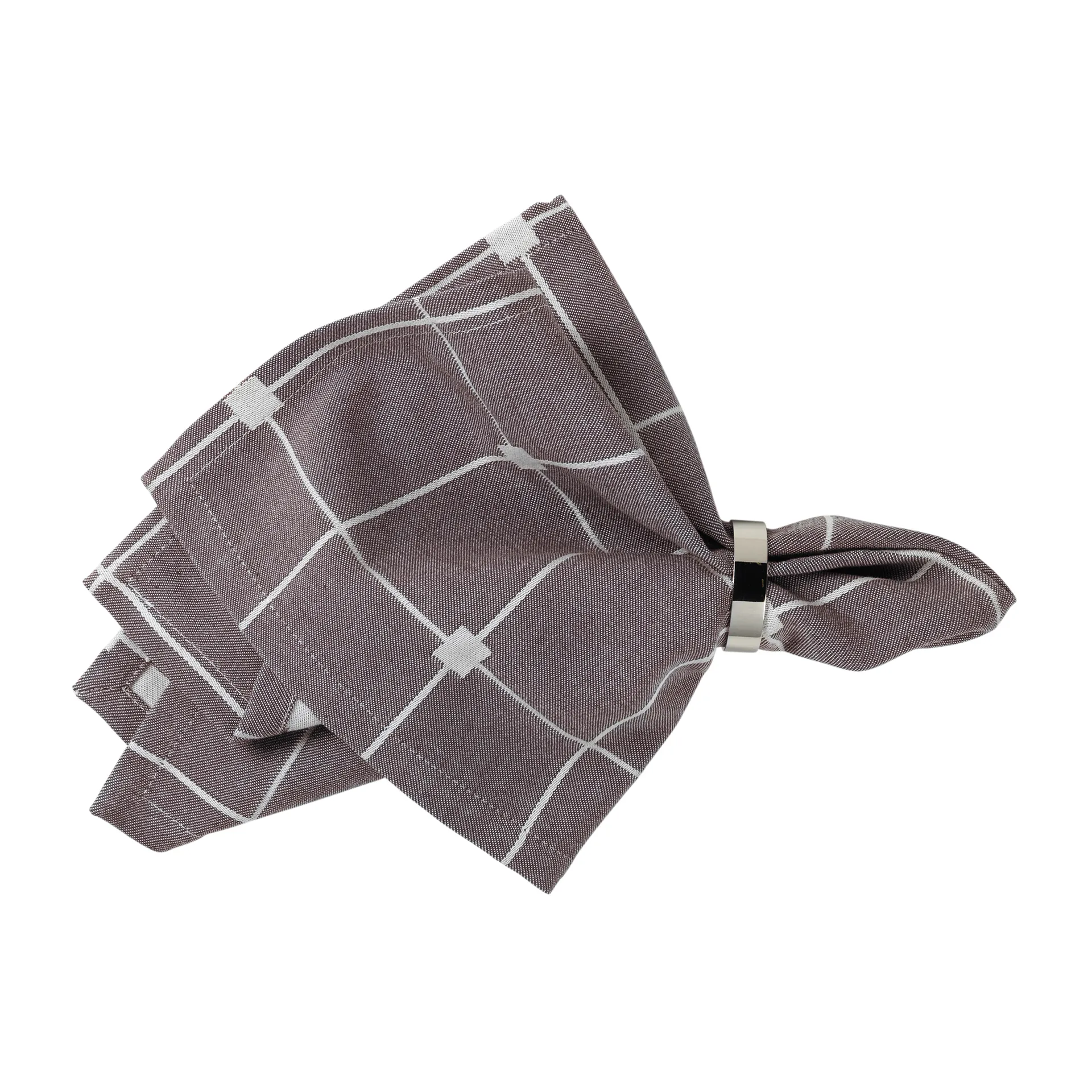 Tovagliolo in tessuto Tila 45x45 cm, Decadent chocolate-off white Broste Copenhagen