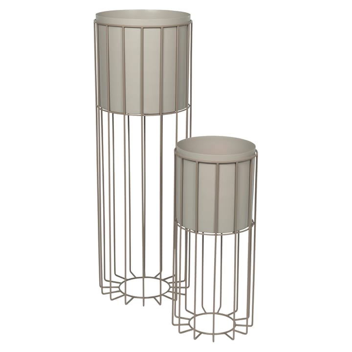 Vaso da fiori Fenja con supporto 2 parti Ø 25 cm, simply taupe  Broste Copenhagen