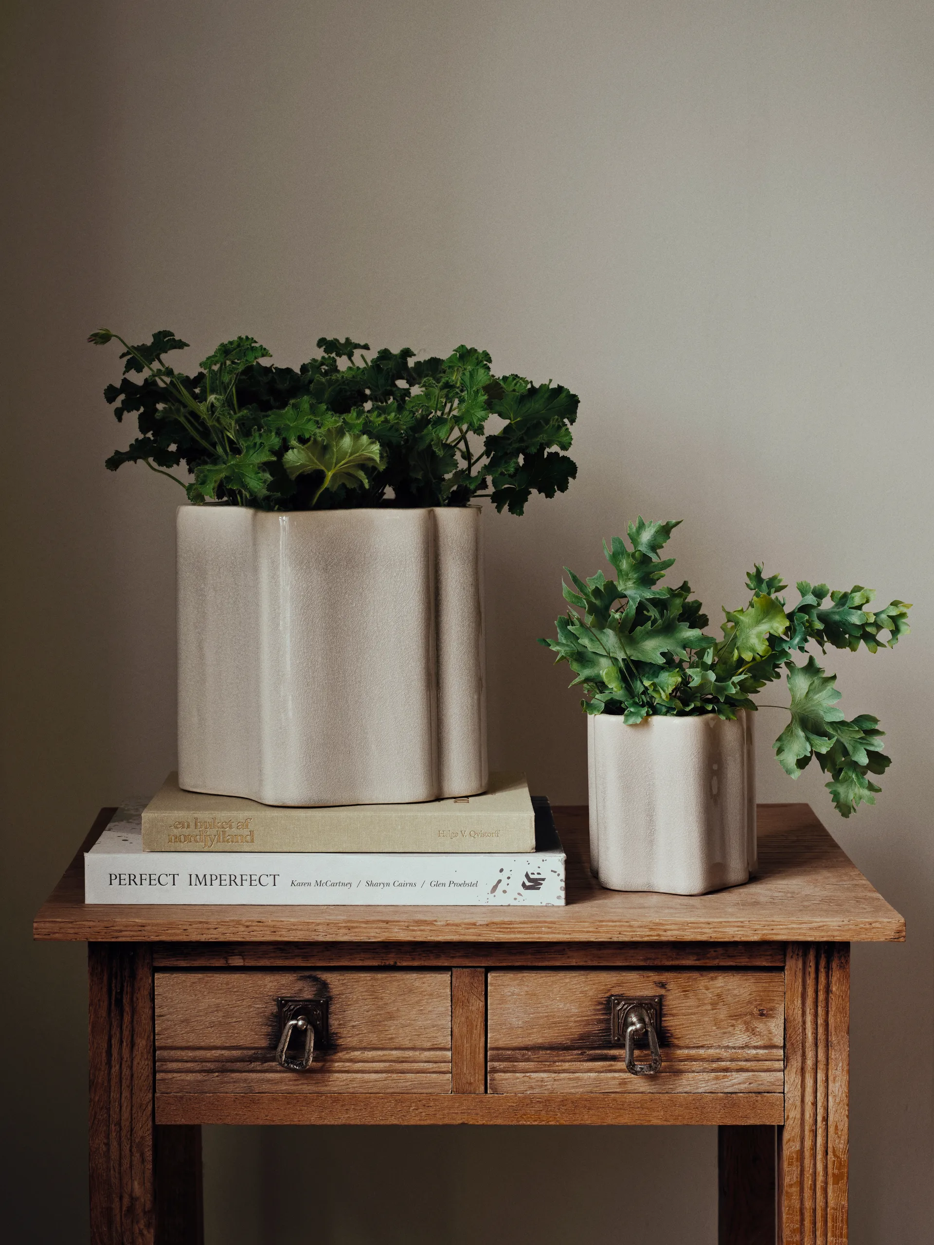 Vaso da fiori Sonja H:20 cm, Rainy Day Grey Broste Copenhagen