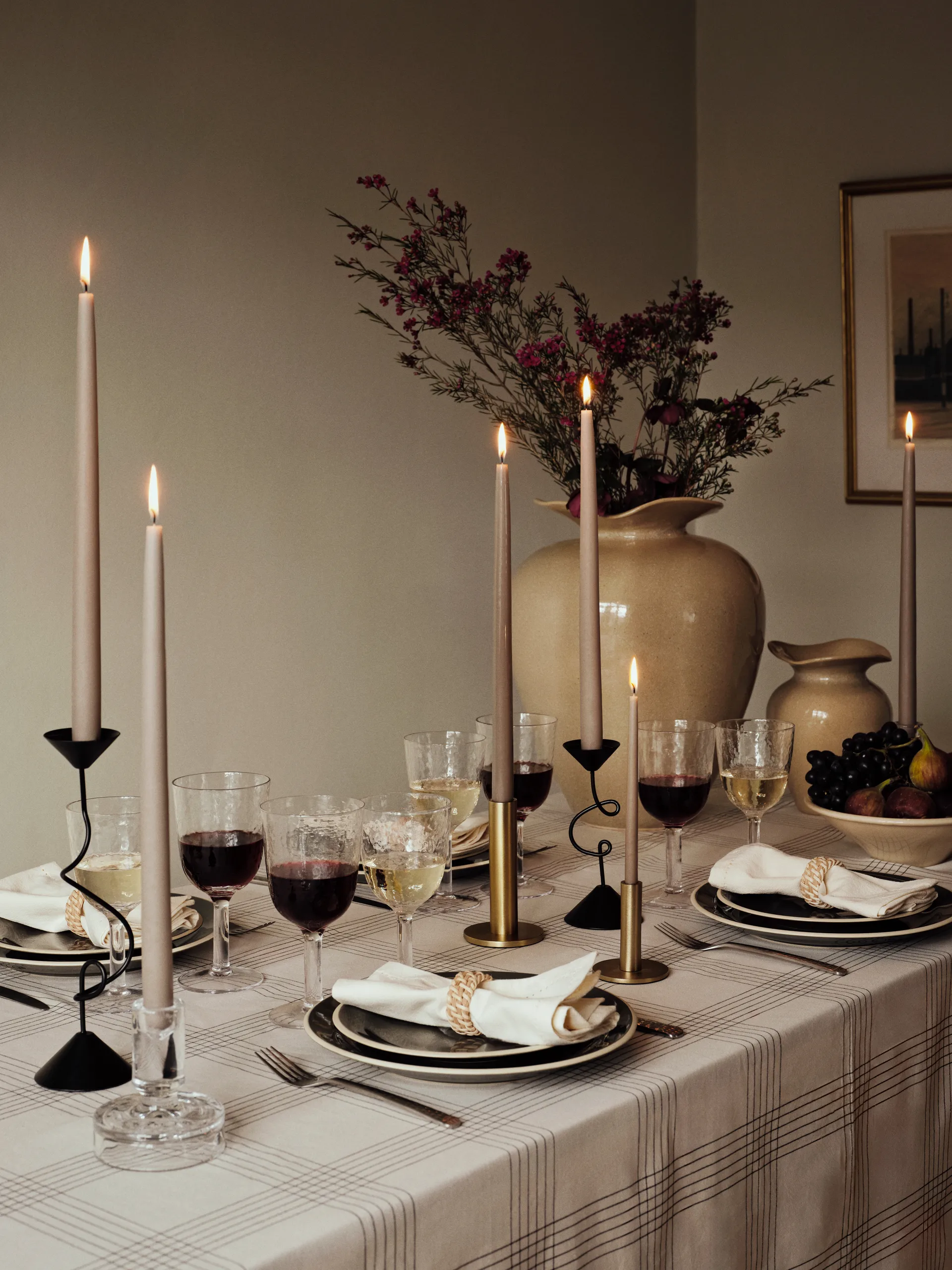 Vaso Florentina L 44 cm, Beige Broste Copenhagen