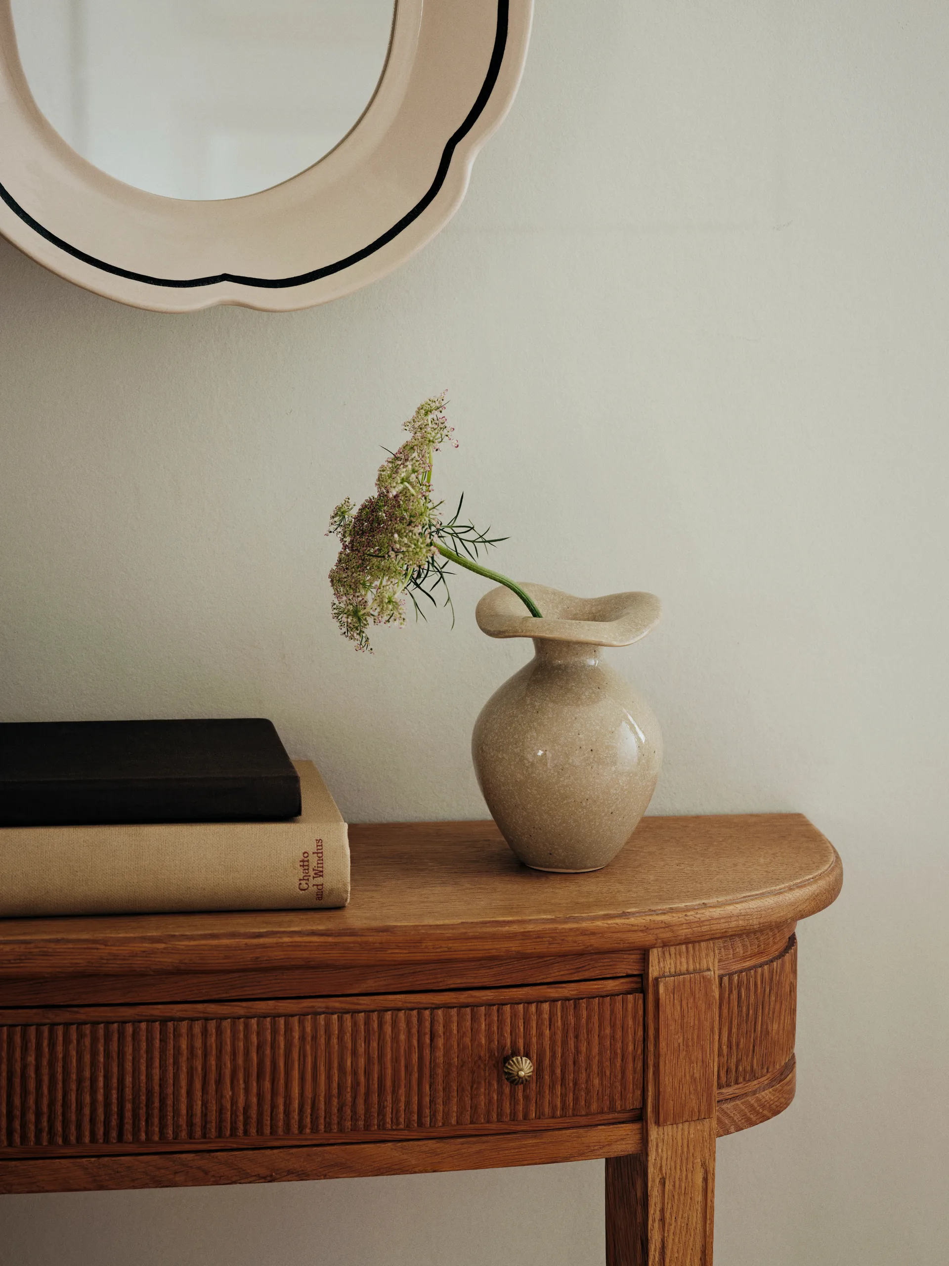 Vaso Florentina XS 14 cm, Beige Broste Copenhagen