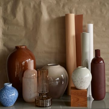 Vaso in ceramica Ingrid 14,5 cm confezione da 3 - rainy day-indian tan - Broste Copenhagen