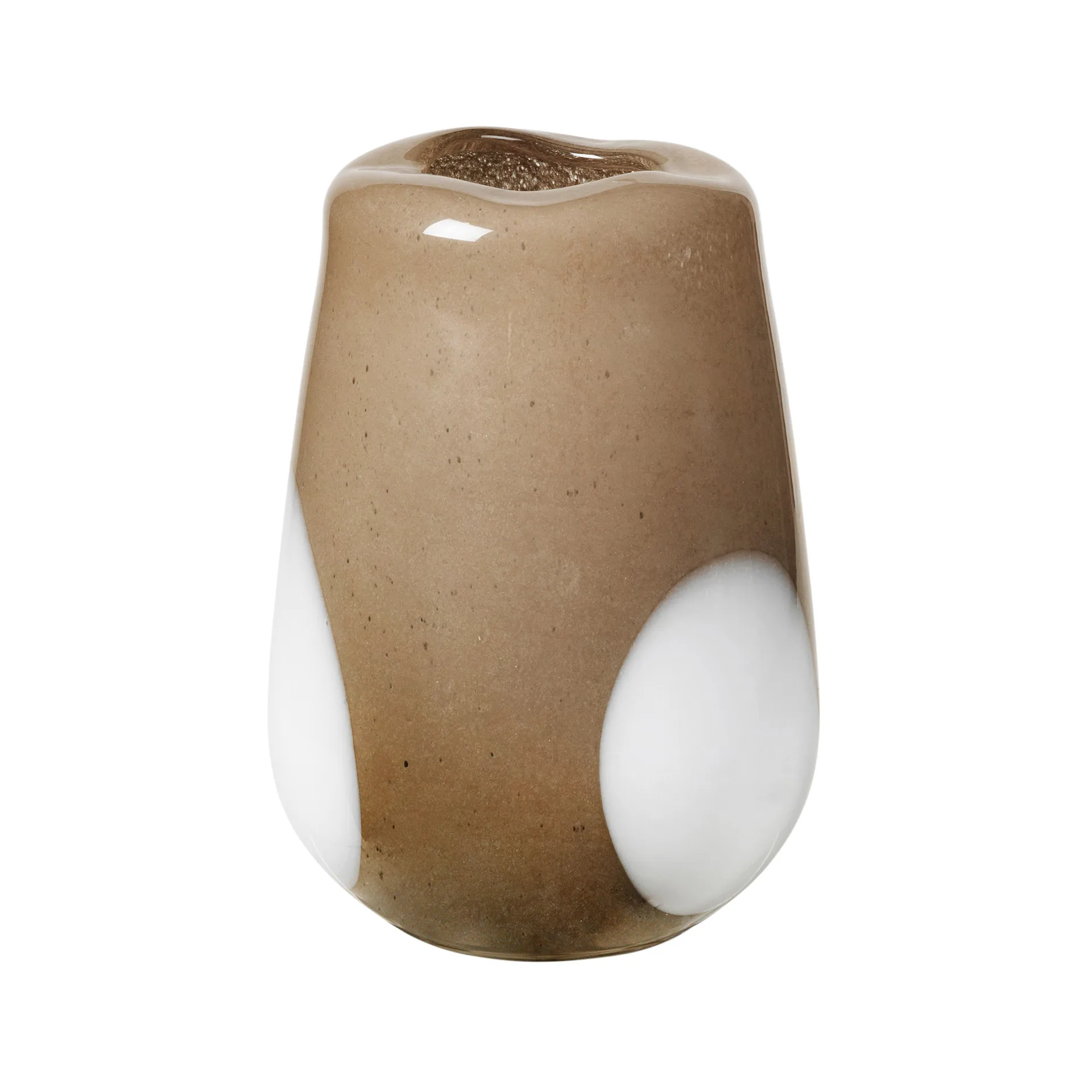 Vaso in vetro Ada Dot 26 cm, simply taupe warm grey Broste Copenhagen