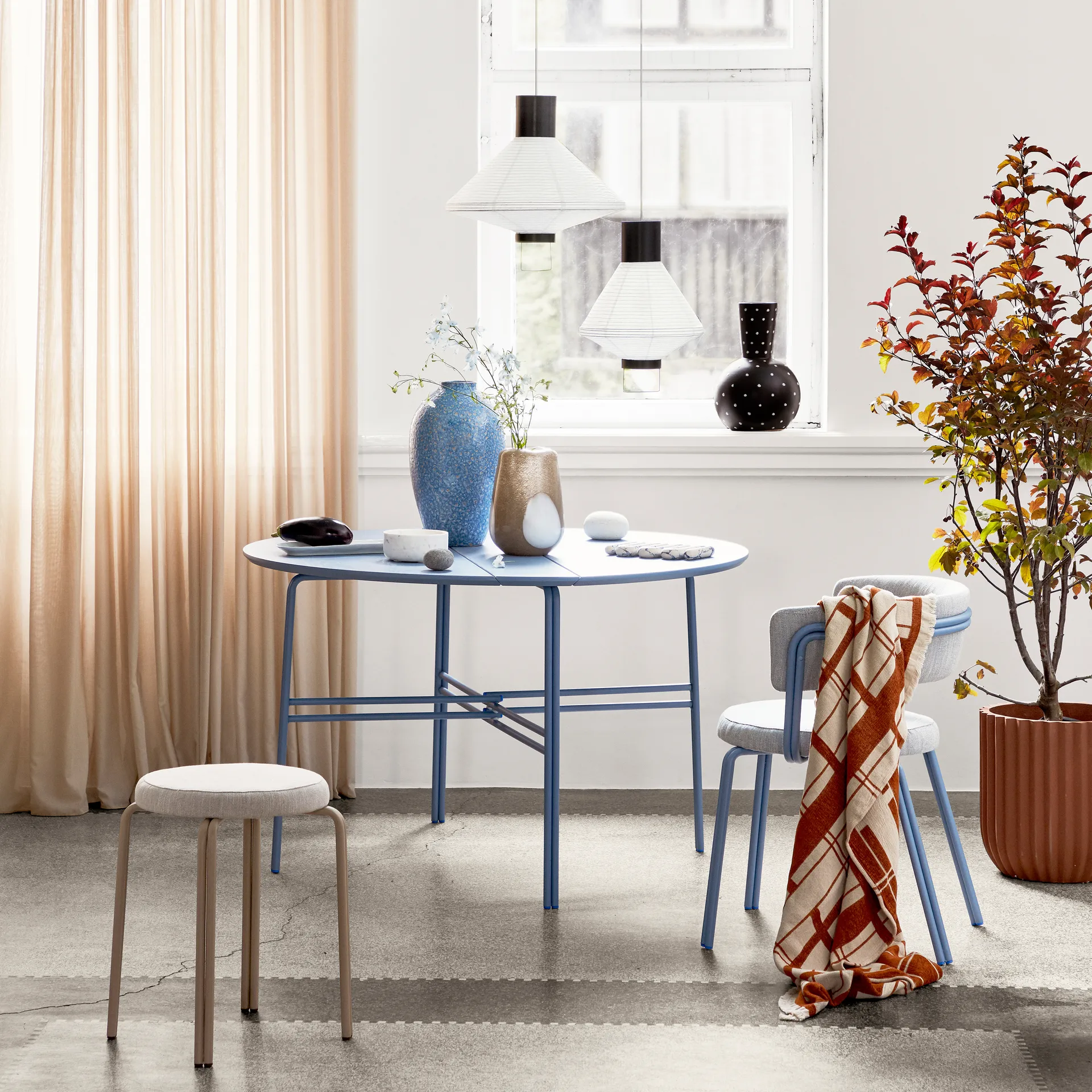 Vaso in vetro Ada Dot 26 cm, simply taupe warm grey Broste Copenhagen