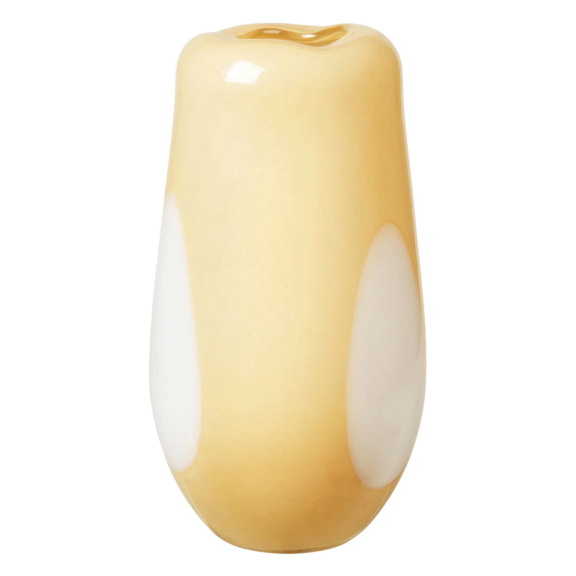 Vaso in vetro Ada Dot 37 cm, golden fleece yellow Broste Copenhagen