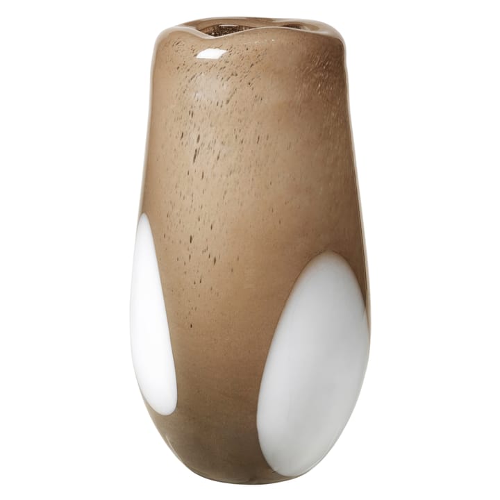 Vaso in vetro Ada Dot 37 cm - simply taupe warm grey - Broste Copenhagen