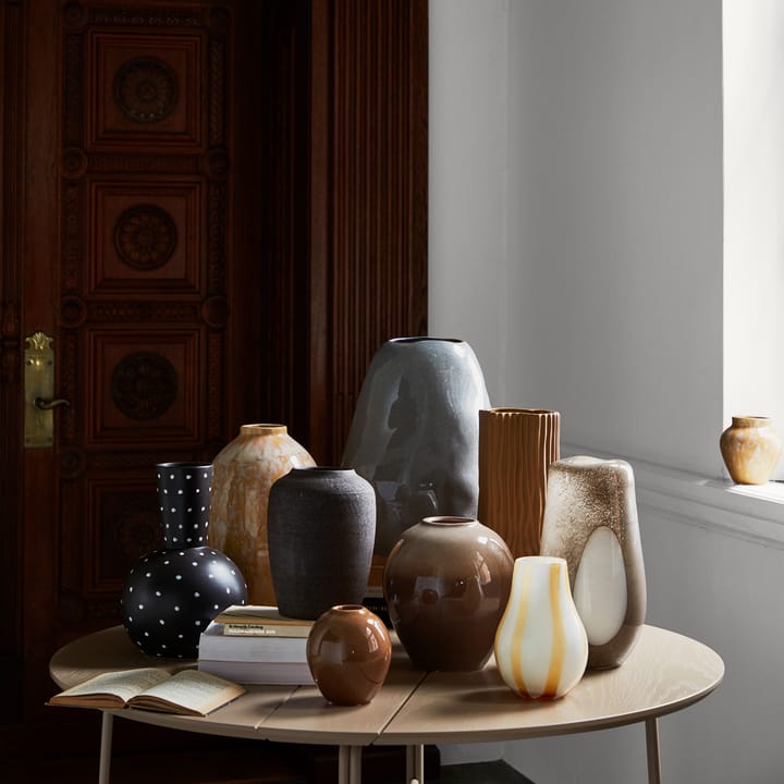 Vaso in vetro Ada Dot 37 cm - simply taupe warm grey - Broste Copenhagen