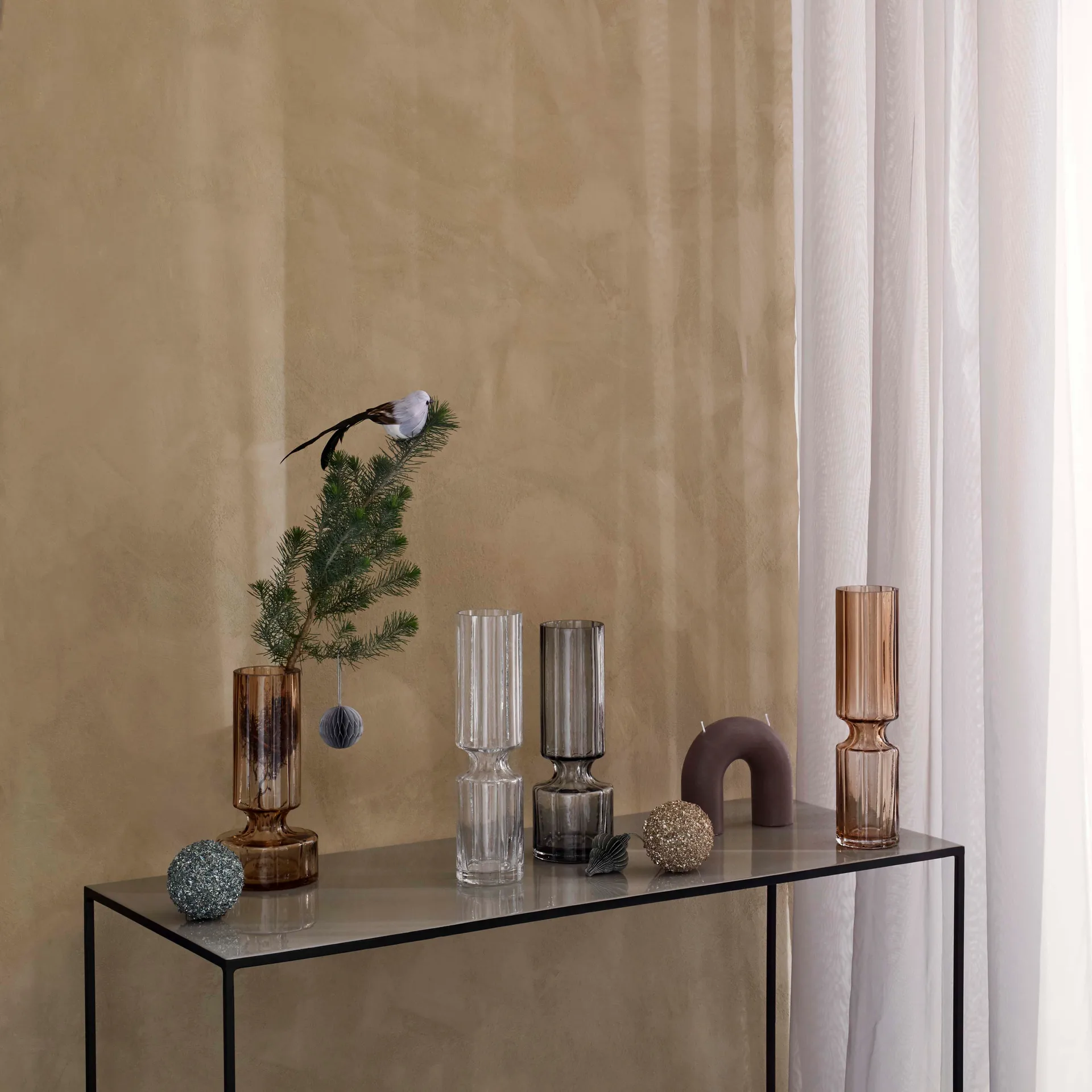 Vaso in vetro Hyacint 31,7 cm, trasparente Broste Copenhagen