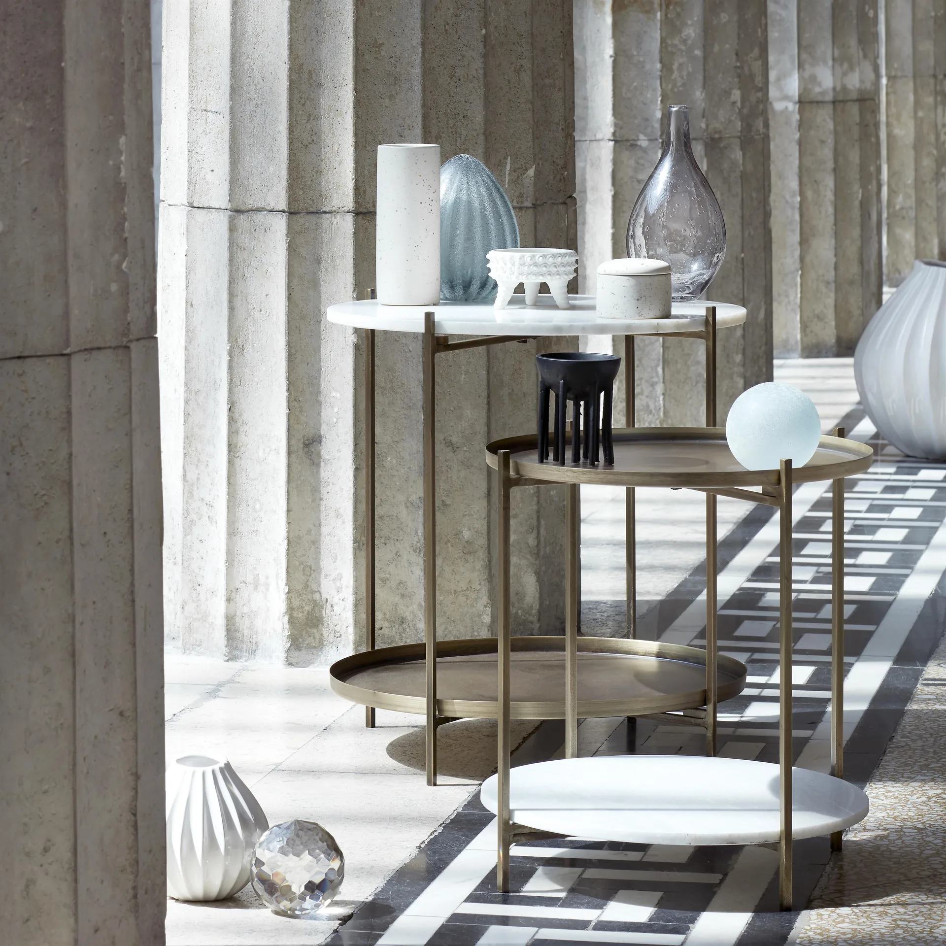 Vaso ivory Wide, 15 cm Broste Copenhagen