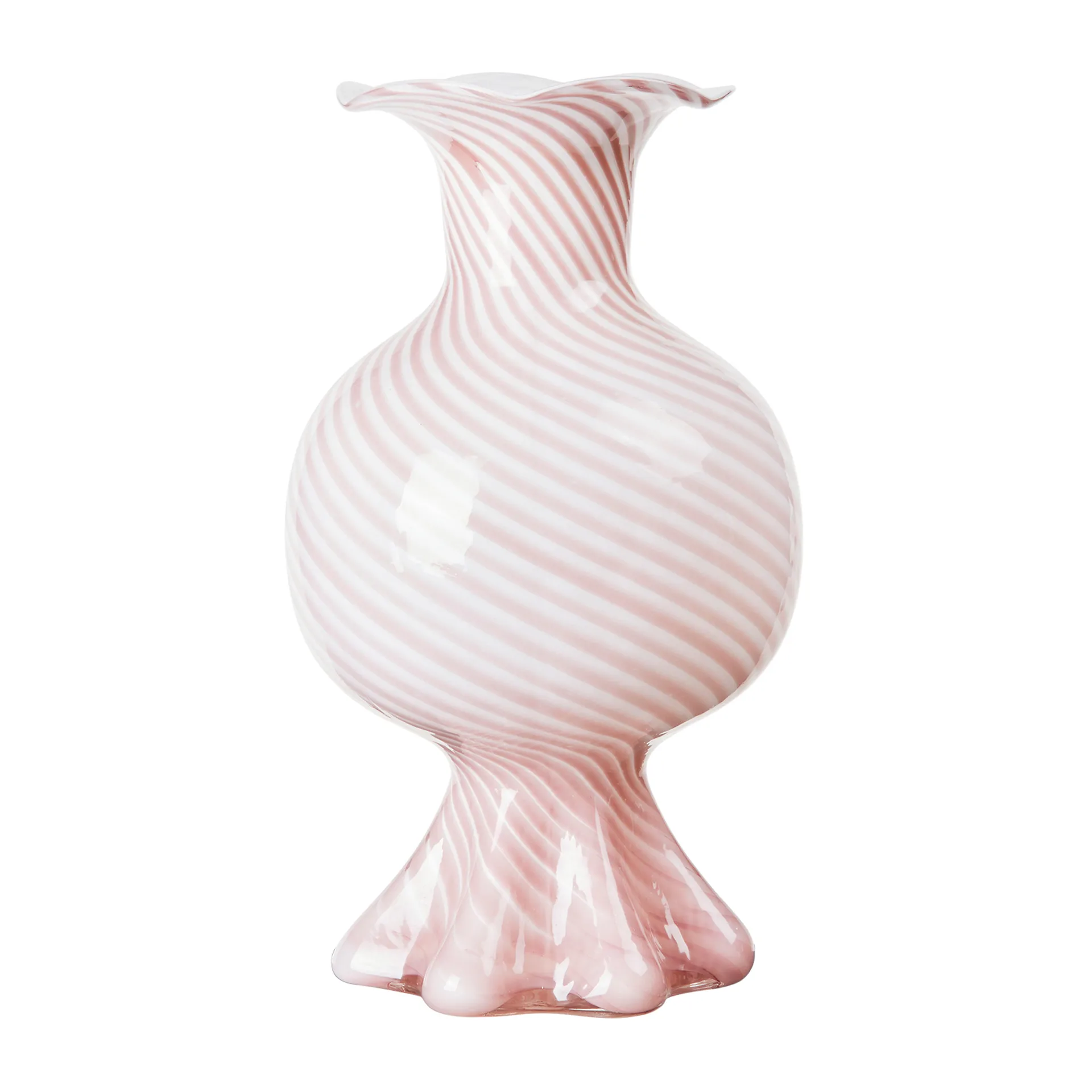 Vaso Mella, 30 cm, Fairy pink, bianco sporco Broste Copenhagen