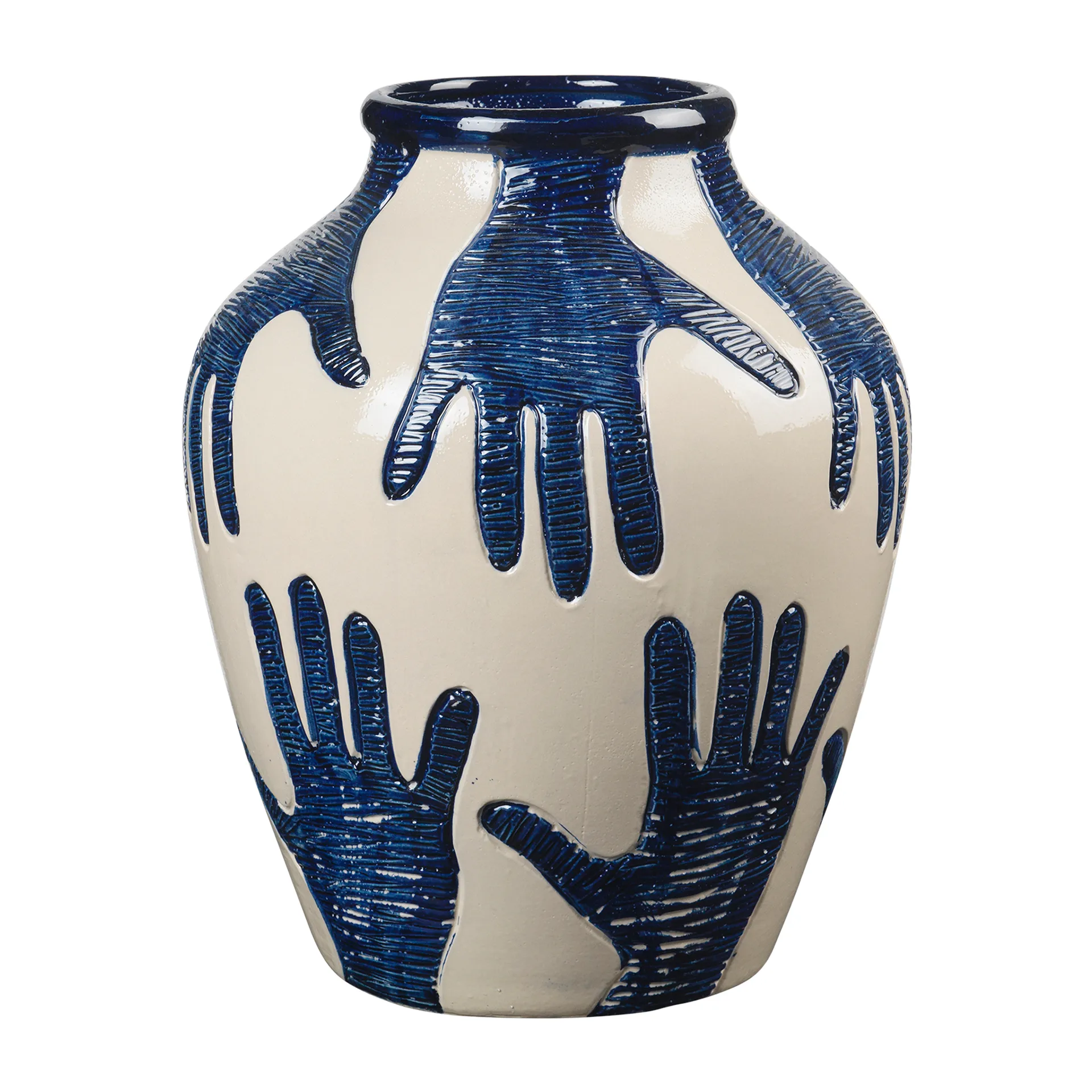 Vaso Mime, 40 cm, Blu intenso, rainy day Broste Copenhagen