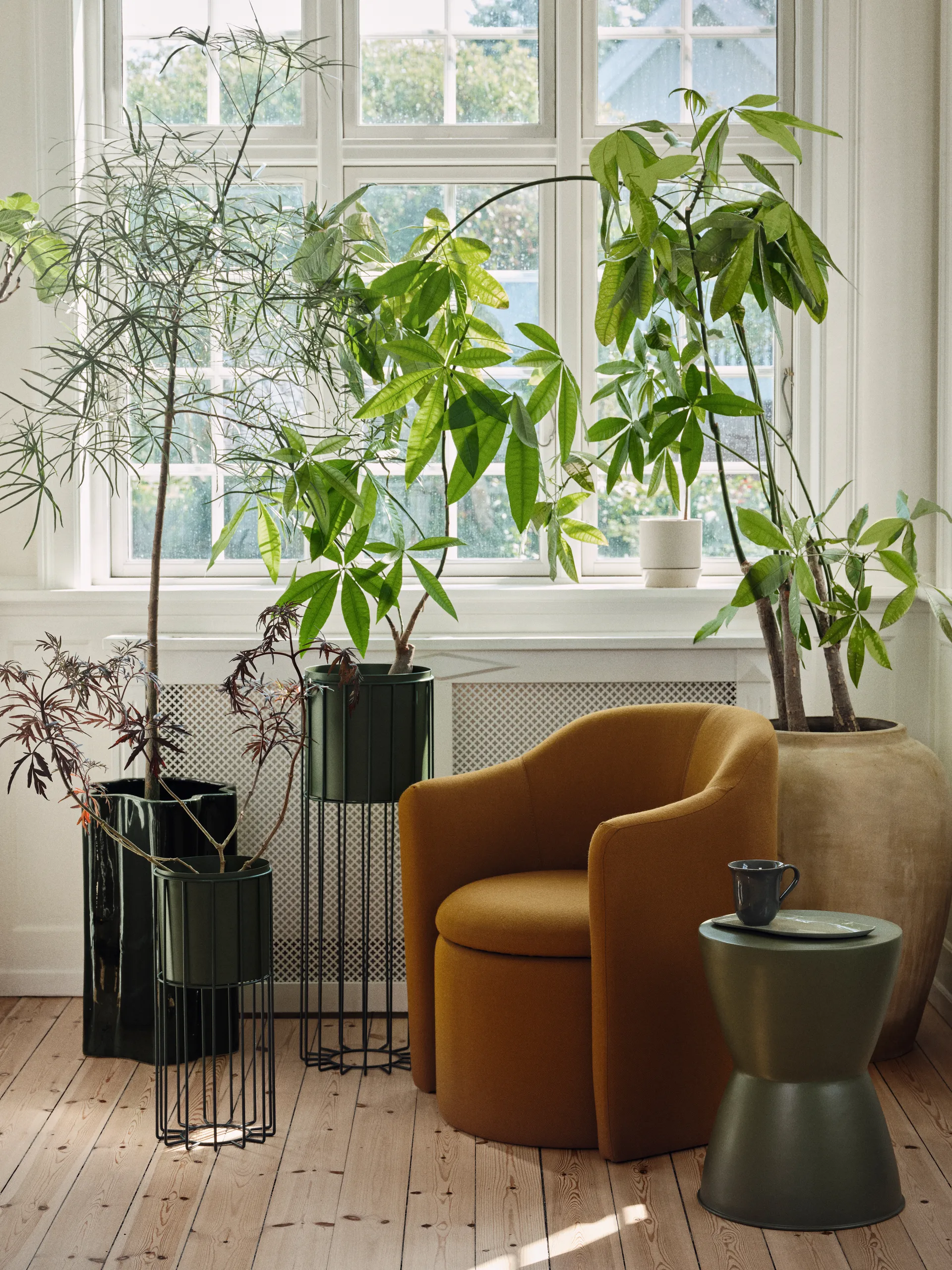 Vaso per fiori Sonja H:55 cm, Dark green Broste Copenhagen