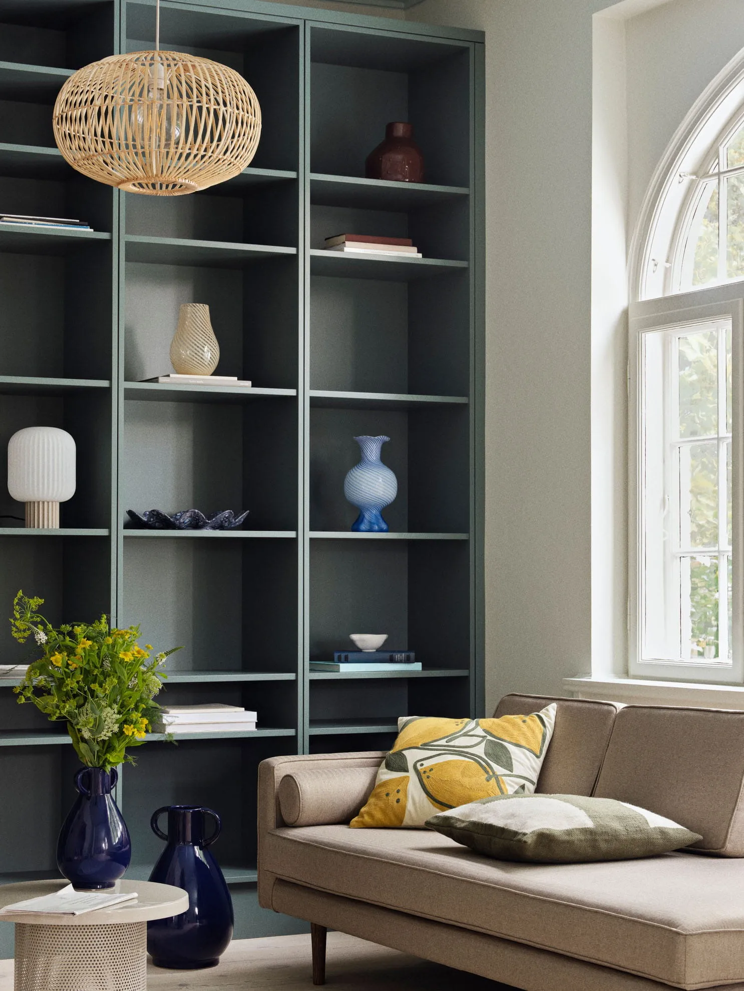 Vaso Simi, 44,6 cm, Blu cobalto intenso Broste Copenhagen