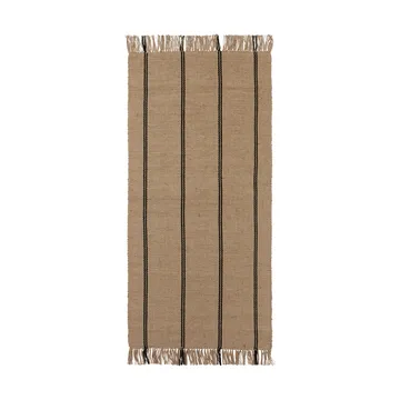 Yuki corridoio tappeto - Black-natural, 70x140 cm - Broste Copenhagen