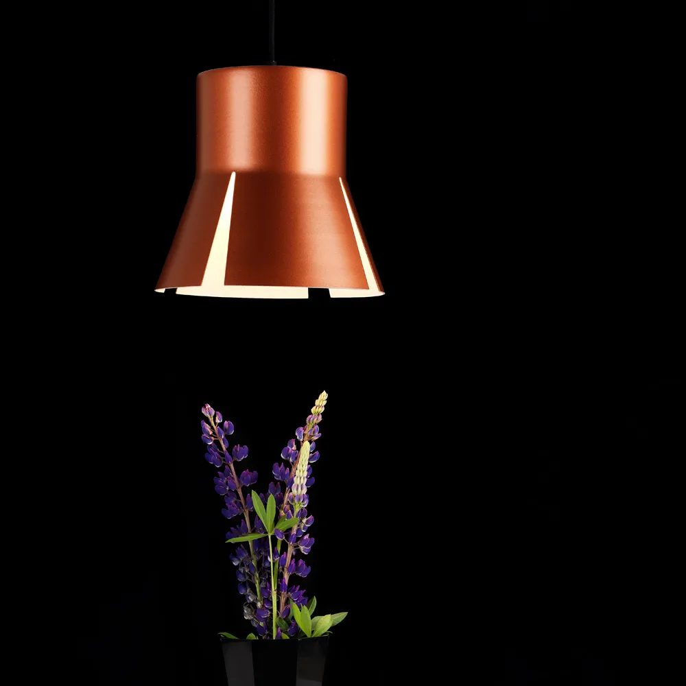 Lampadario Split 29, arancione opaco, cavo tessile nero Bsweden