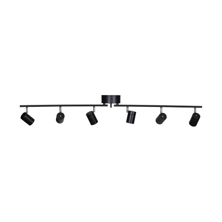 Correct 6 faretti da soffitto 124 cm - Nero opaco - By Rydéns