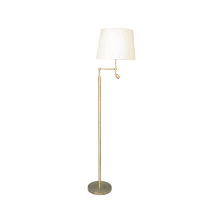 Lampada da pavimento Orlando - beige, base in ottone antico - By Rydéns