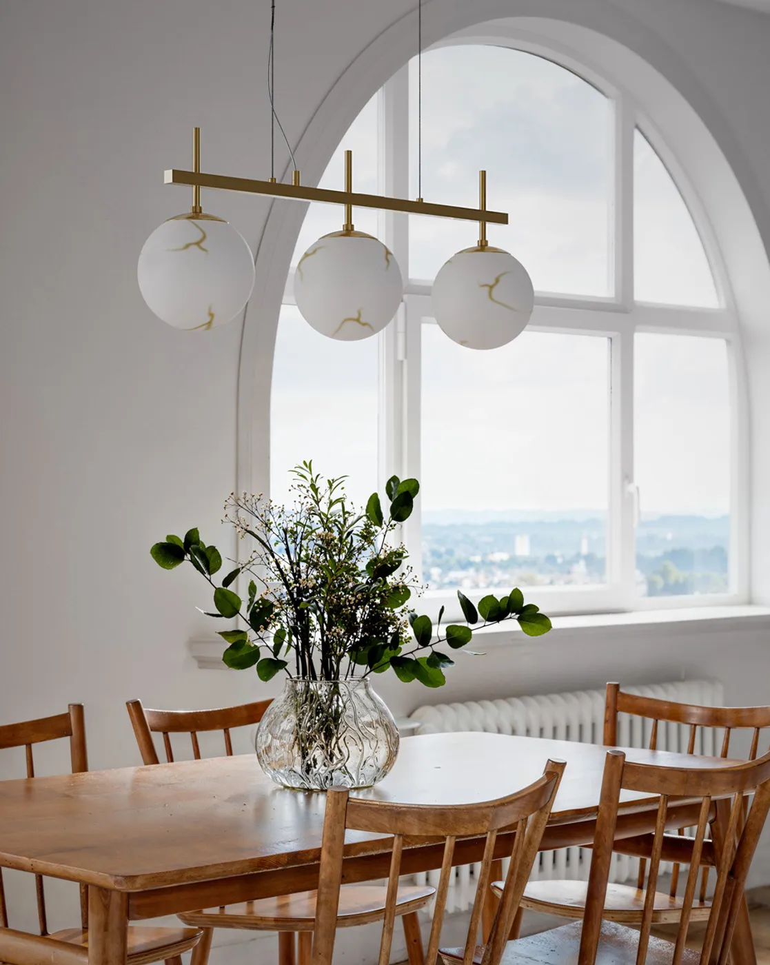 Lampada da soffitto Bellagio 3-lite, Ottone-bianco By Rydéns