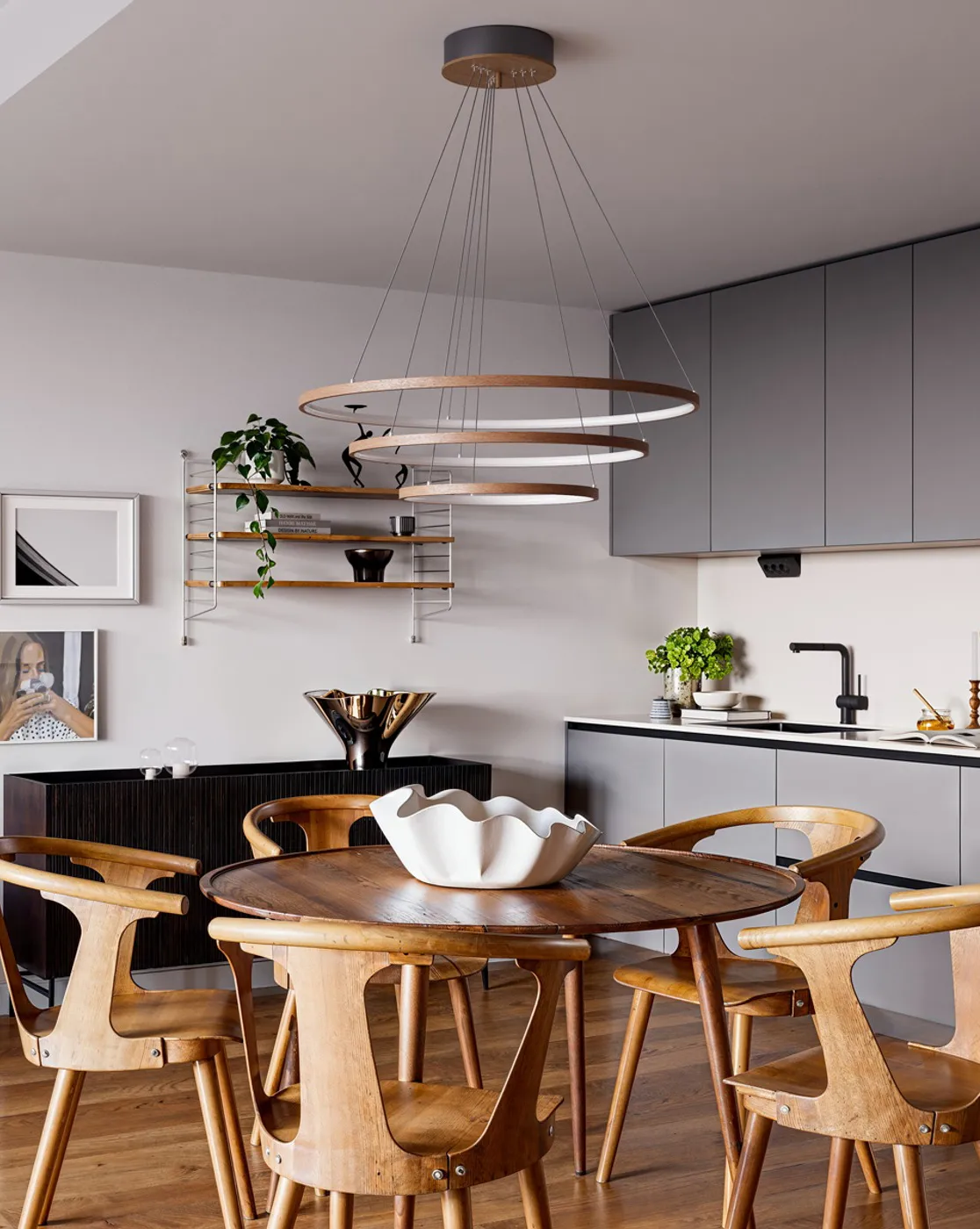 Lampada da soffitto Trione Ø80 cm, Noce By Rydéns