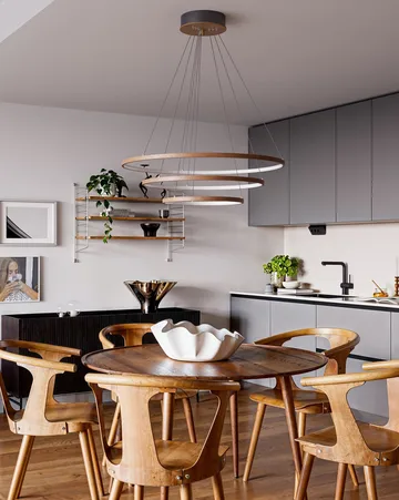 Lampada da soffitto Trione Ø80 cm - Noce - By Rydéns