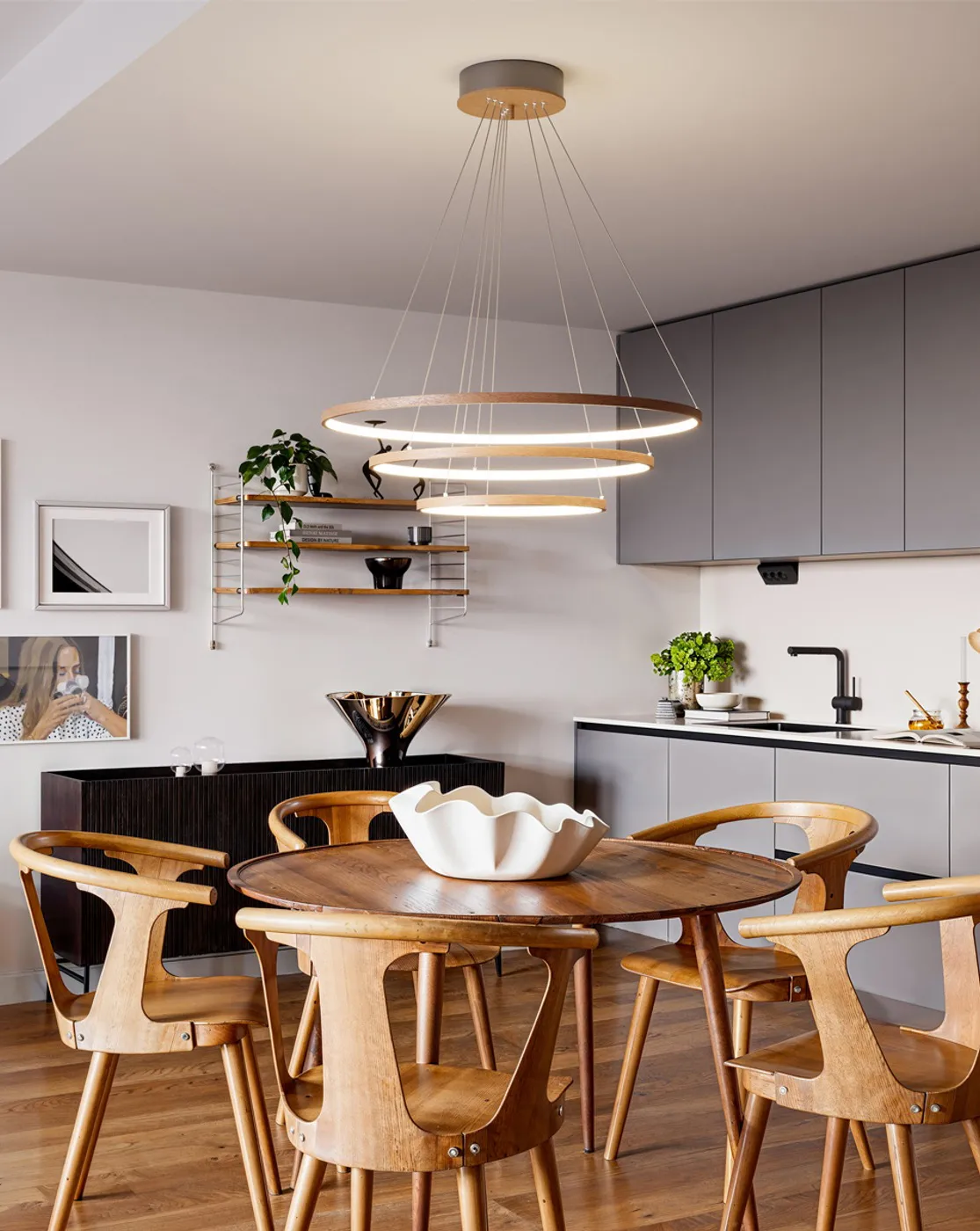 Lampada da soffitto Trione Ø80 cm, Noce By Rydéns