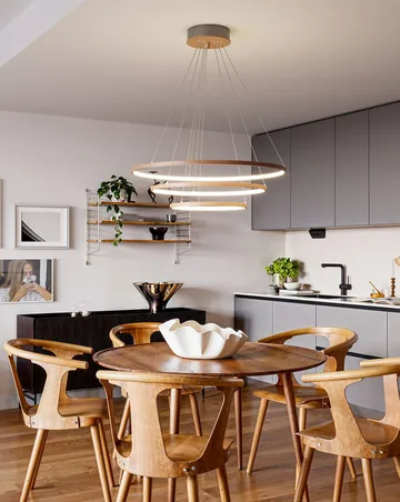 Lampada da soffitto Trione Ø80 cm - Noce - By Rydéns