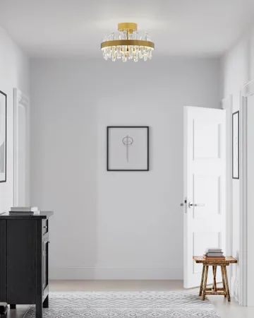 Lampada da soffitto Triumph Ø60 cm - Ottone-trasparente, Ø50 cm - By Rydéns