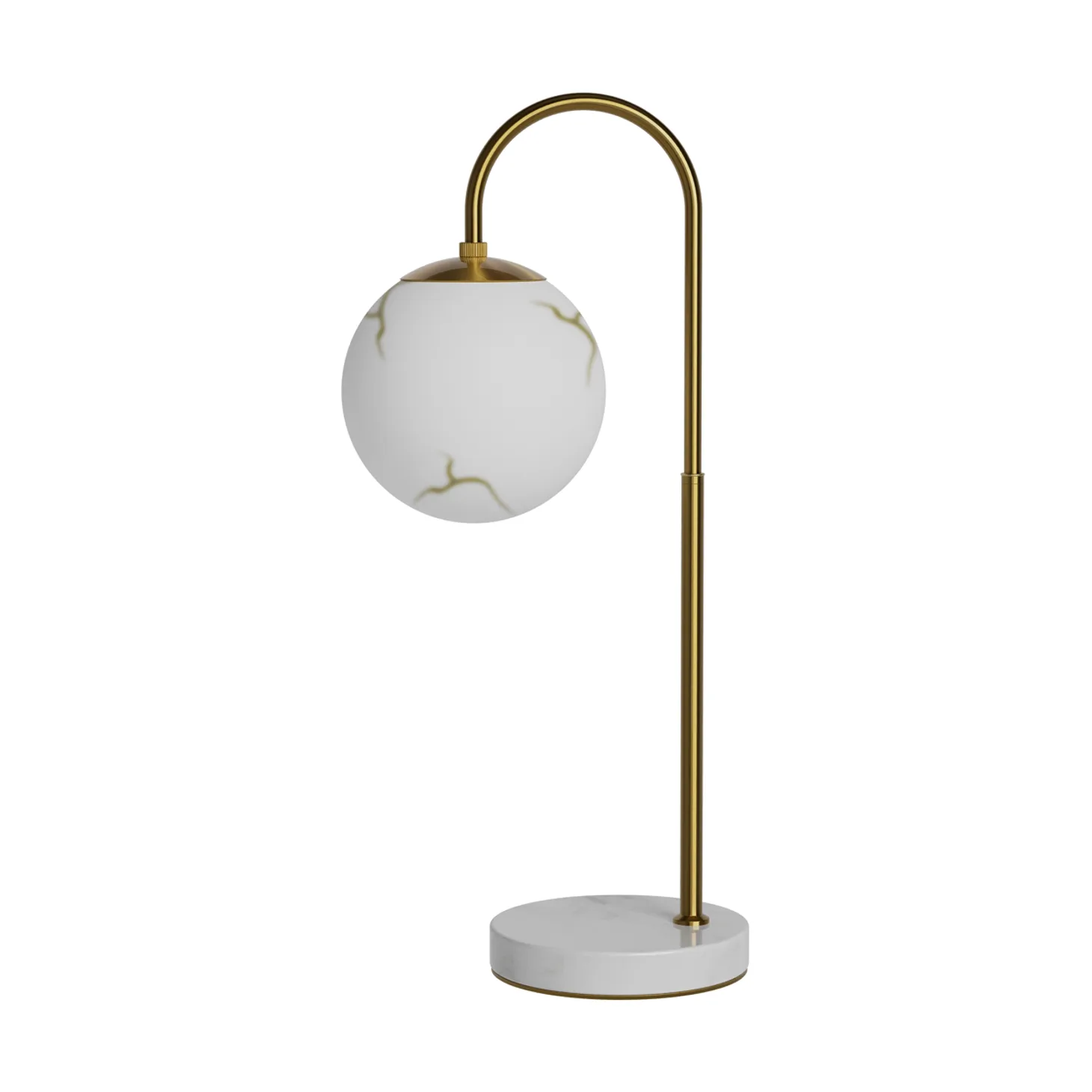 Lampada da tavolo Bellagio 60 cm, Ottone-bianco By Rydéns