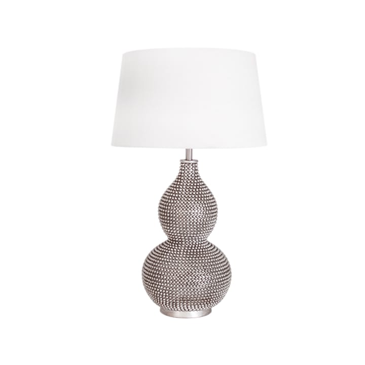 Lampada da tavolo Lofty - satinato/bianco, base della lampada in metallo - By Rydéns