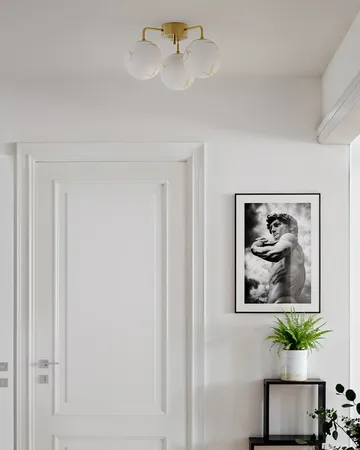 Plafoniera Bellagio 3-lite - Ottone-bianco - By Rydéns