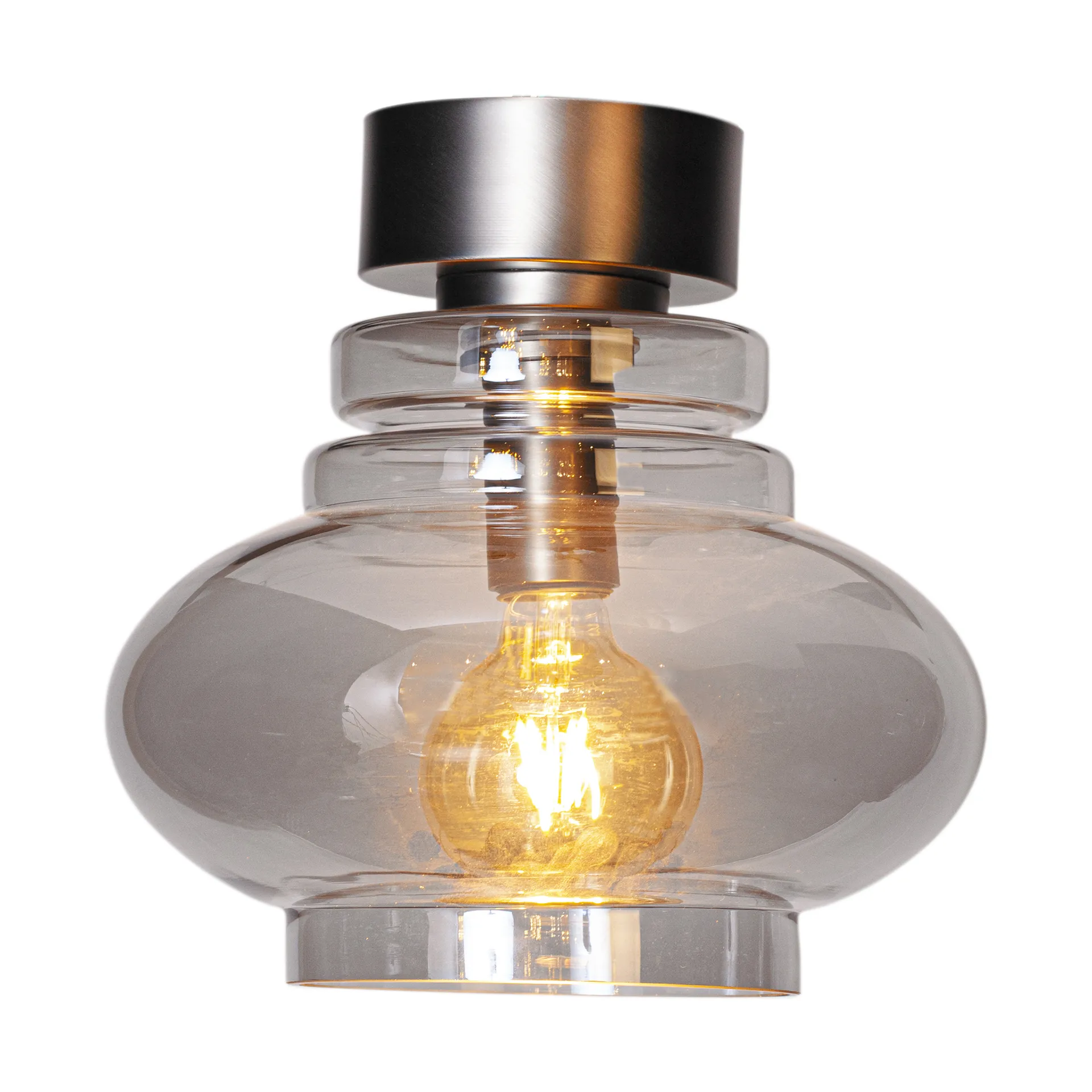 Plafoniera Dolores Ø30 cm, Grigio By Rydéns