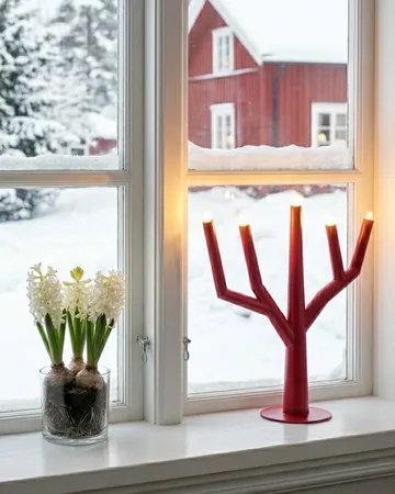 Winter Ruby candeliere dell’Avvento - Rosso ossido - By Rydéns