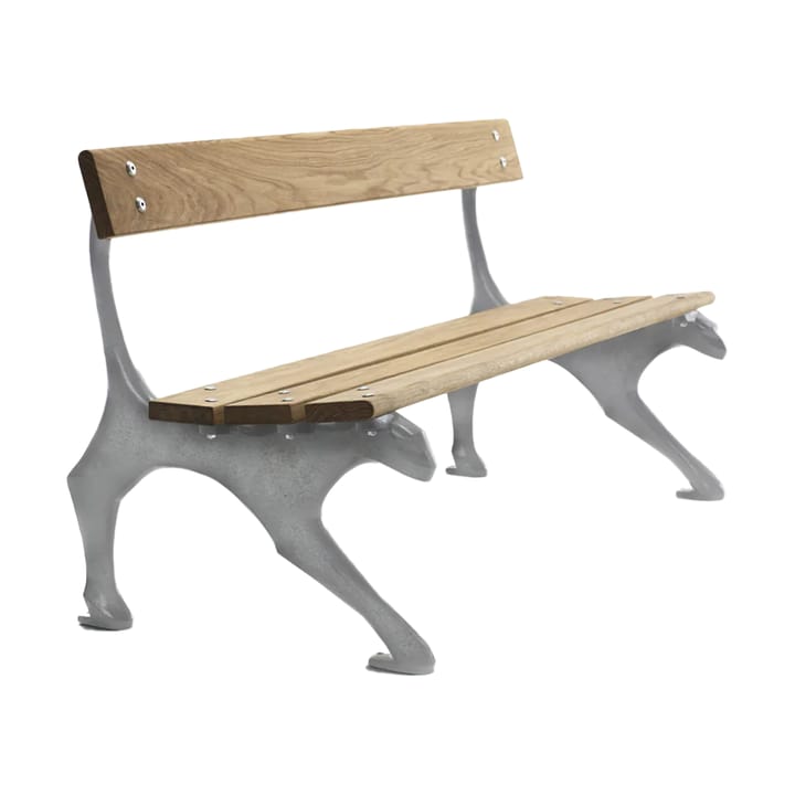 Panchina Kattsoffa - Rovere oliato–alluminio grezzo - Byarums bruk
