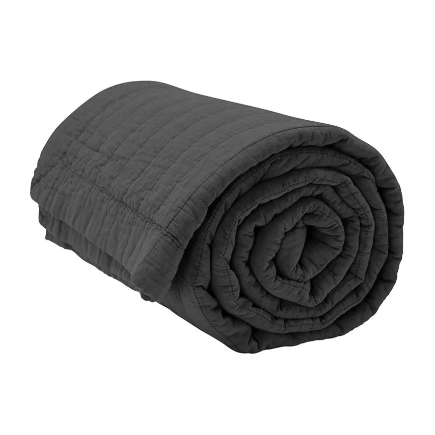 Copriletto trapuntato Magnhild 160x280 cm, Coal byNORD
