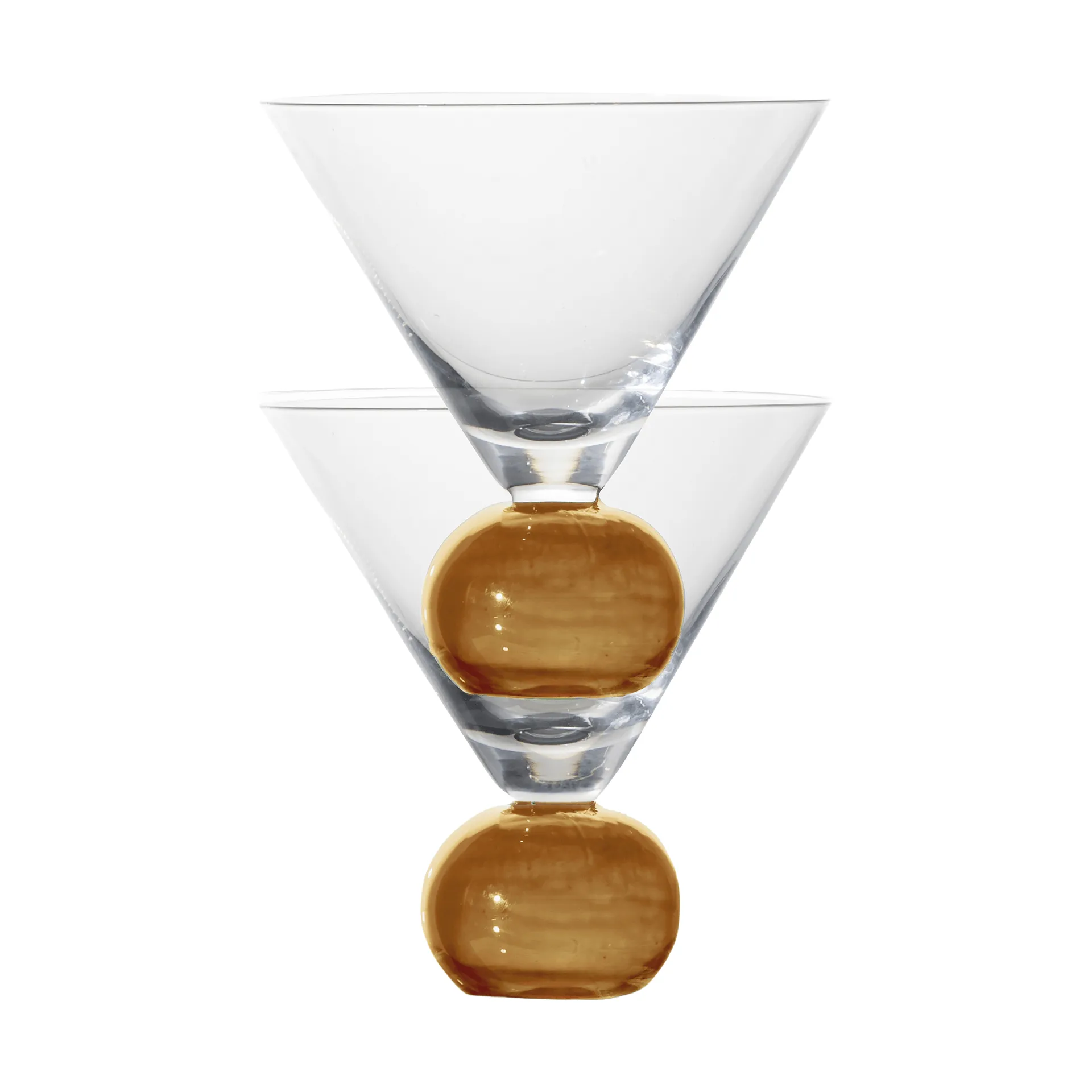Bicchiere Spice 24 cl, confezione da 2, Chiaro-amber Byon