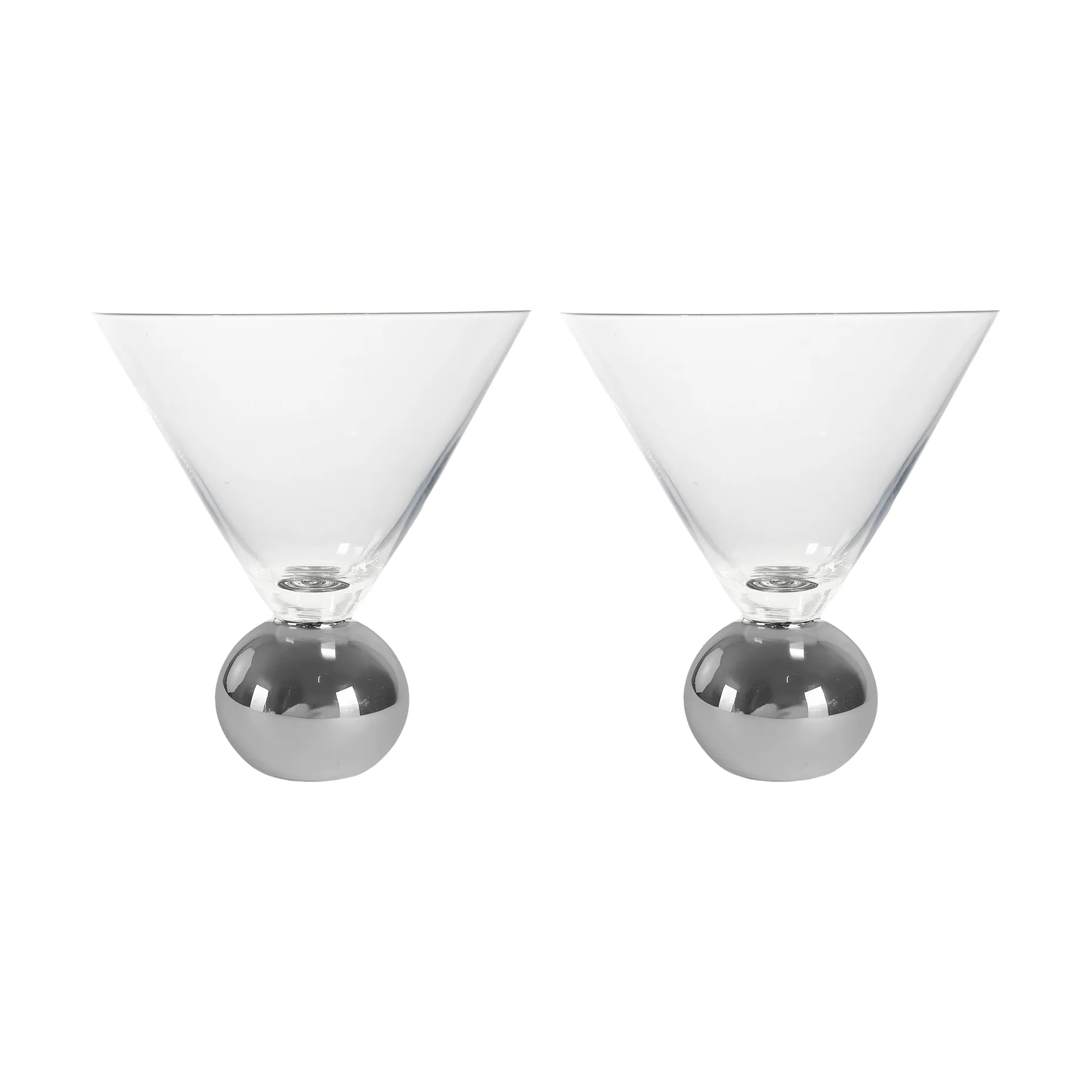 Bicchiere Spice 24 cl, confezione da 2, Chiaro-argento Byon