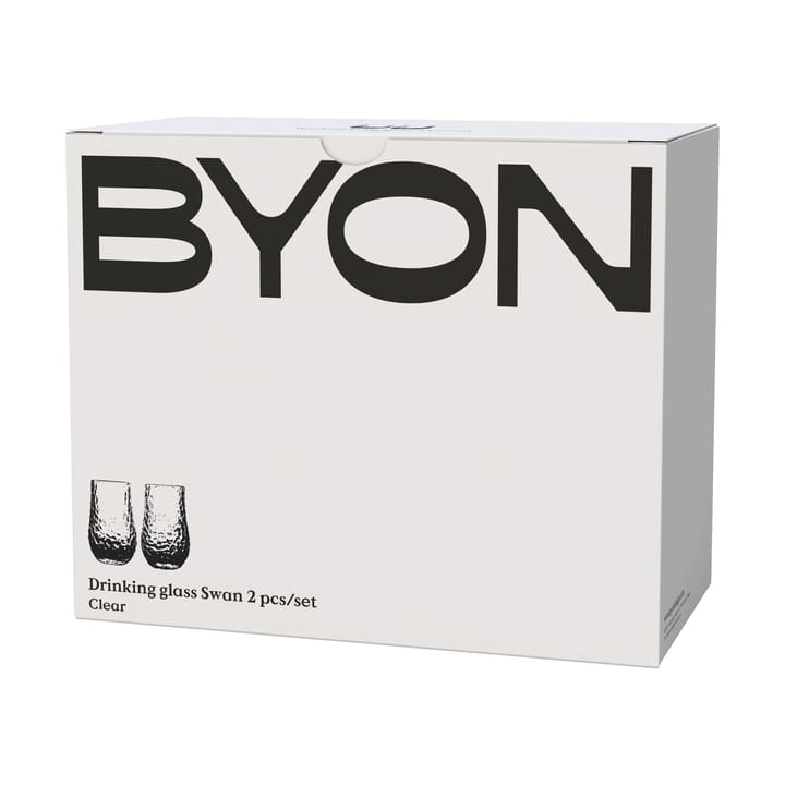 Bicchieri Swan set da 2, Trasparente Byon