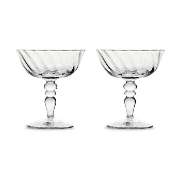 Calice da champagne italiano Opacity 15 cl, confezione da 2 - Trasparente - Byon