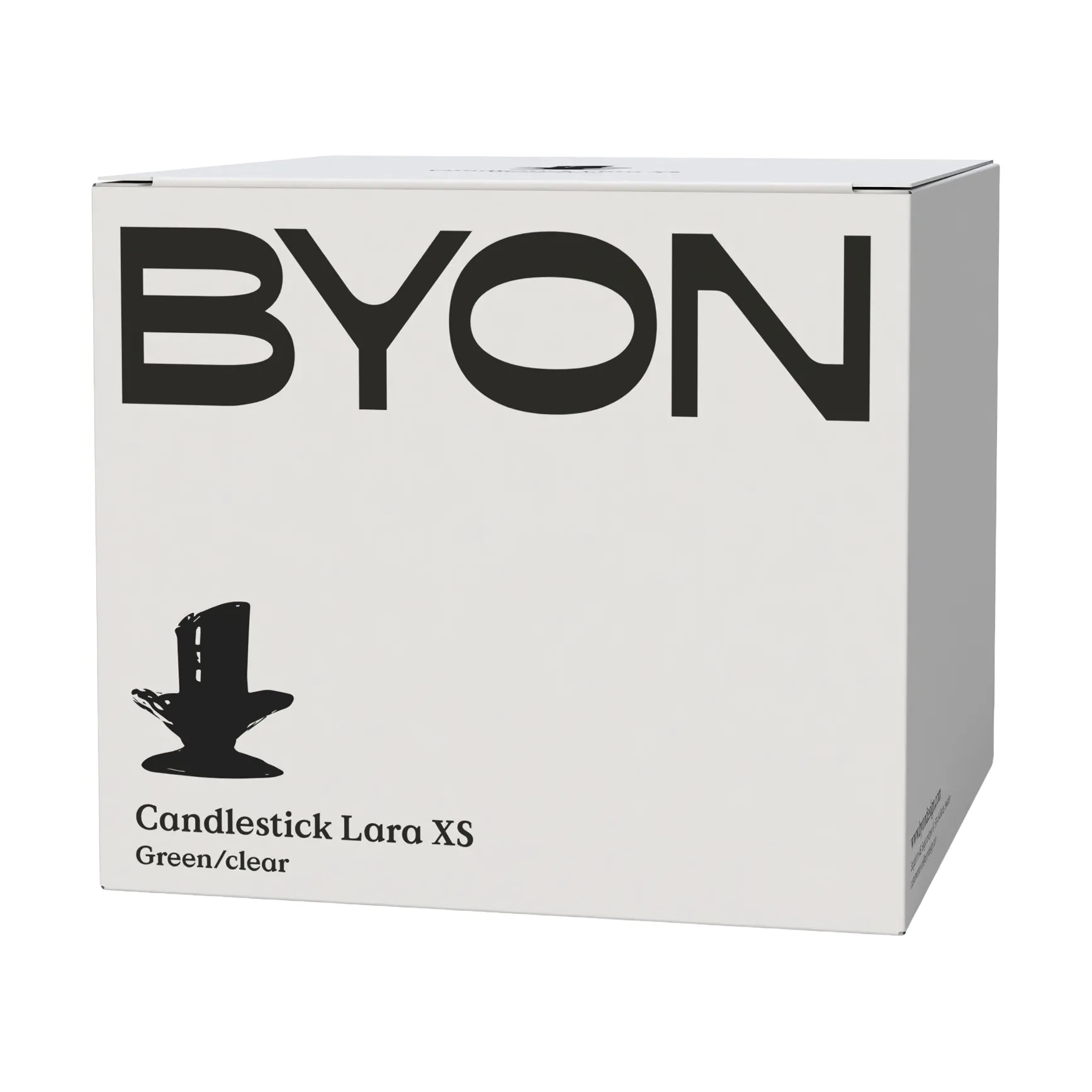 Candeliere Lara XS 9 cm, Arancio-marrone Byon