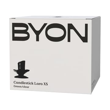 Candeliere Lara XS 9 cm - Verde-trasparente - Byon