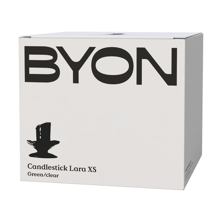 Candeliere Lara XS 9 cm, Verde-trasparente Byon